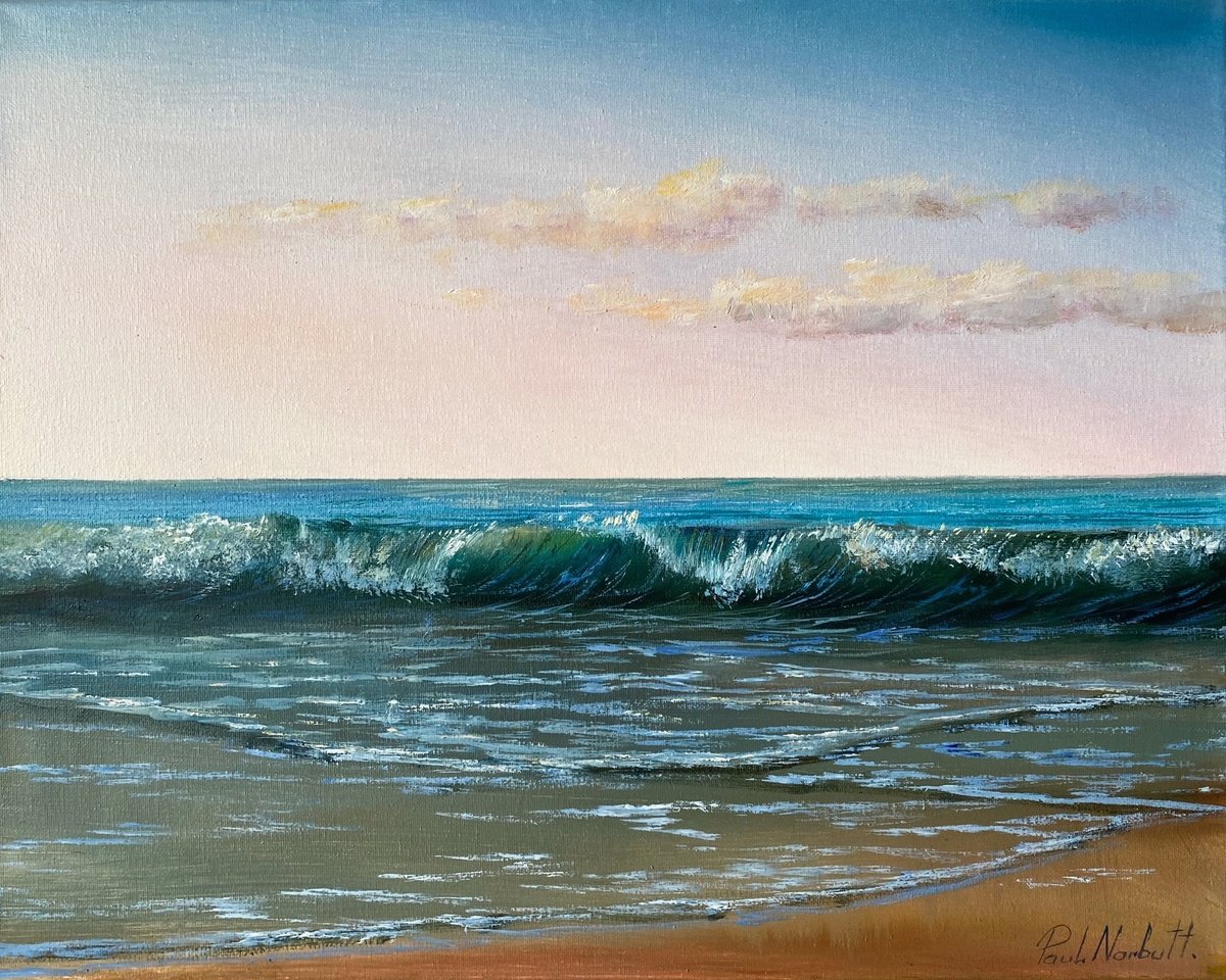 Photorealistic Oil Painting , Breath Of The Sea By Paul Narbutt, 20 X 16, Artwork For Sale On Artfinder