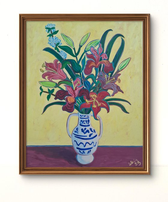 Lillies in a Chinese Vase II