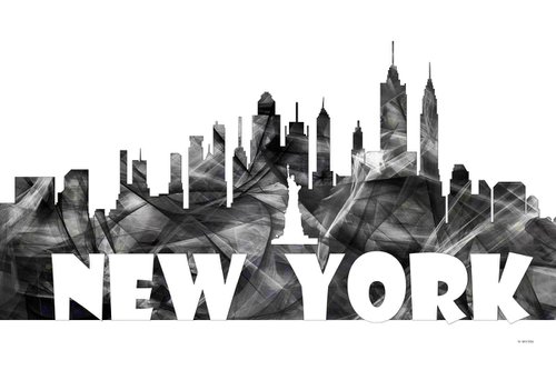 New York Skyline BG2 by Marlene Watson