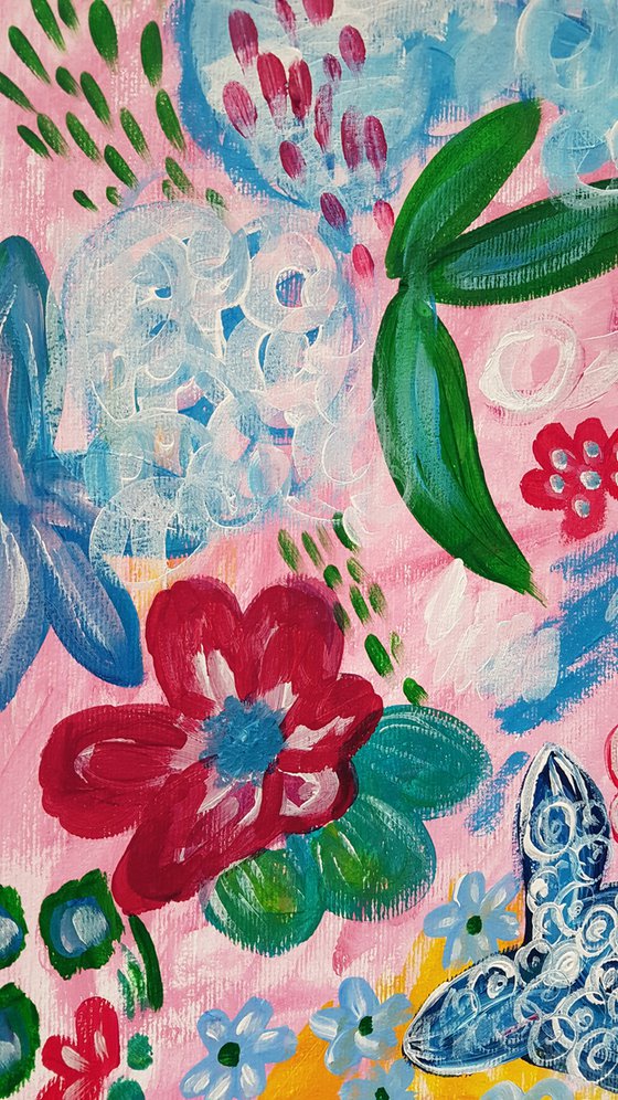 "Spring melody" Acrylic Painting