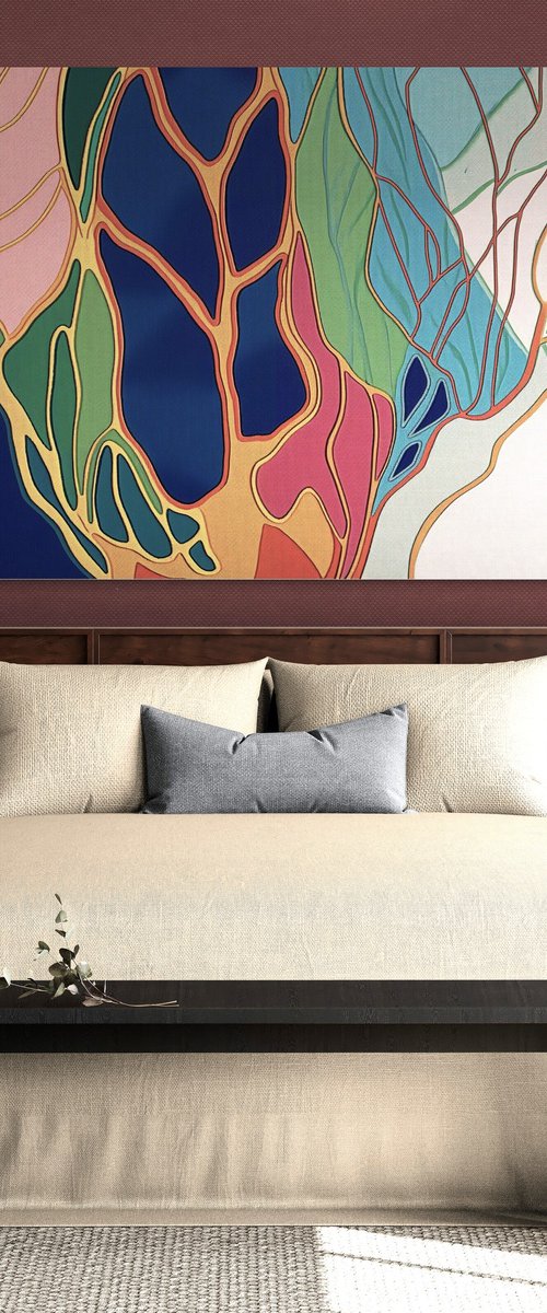 Jazz Style Flowers #9 by V+V Kniazievi