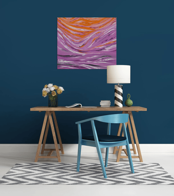 Agorà - 80x70 cm,  LARGE XL, Original abstract painting, oil on canvas