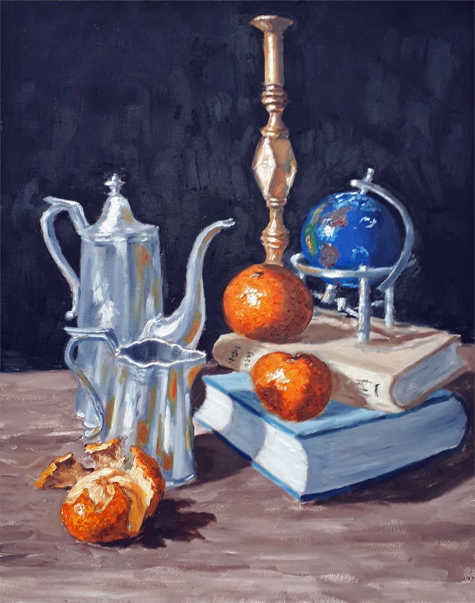 Oil Painting , Still Life Xviii By Colin Ross Jack, 16 X 20, Artwork For Sale On Artfinder