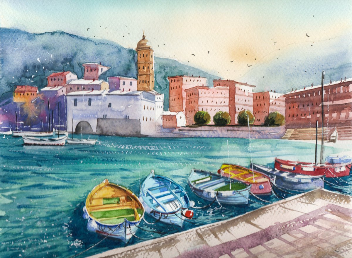 Vernazza on a sunny day by RAJAN DEY