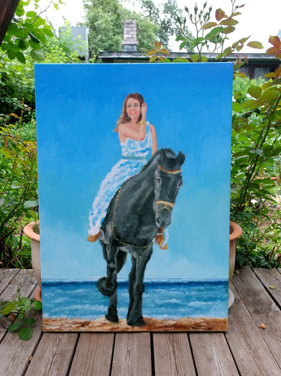 Girl and Horse