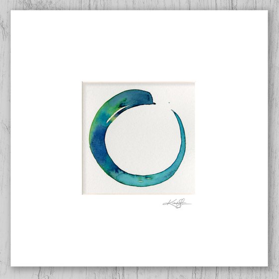 Enso Serenity 103 - Abstract Zen Circle Painting by Kathy Morton Stanion