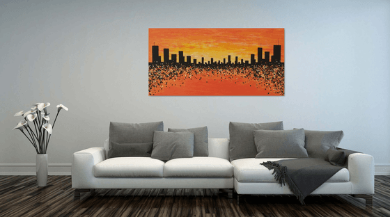 Sunset in New York 2 by M.Y.