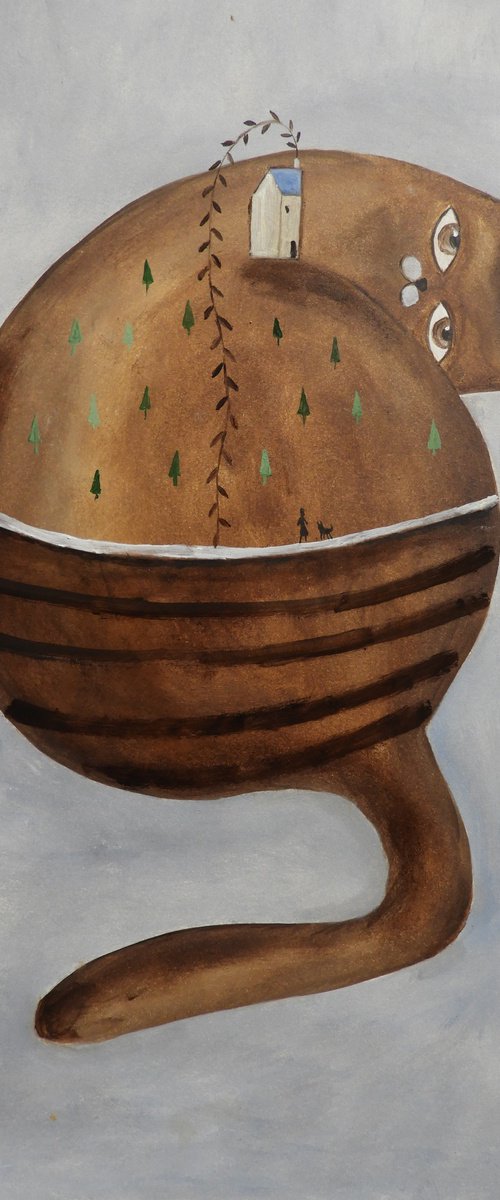 The family cat in brown by Silvia Beneforti