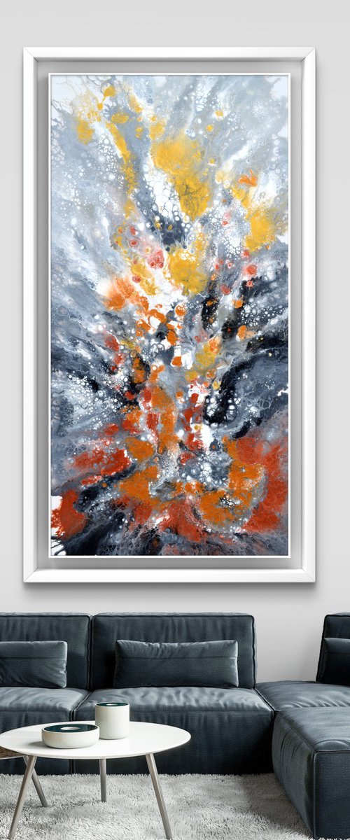 Neutral X 160X80cm Gold and Silver Effect by Soos Tiberiu