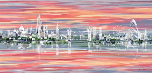 London abstract by Tanya Stefanovich