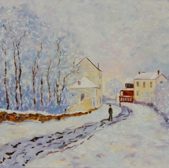 Winter in Argenteuil - with respect to Claude Monet