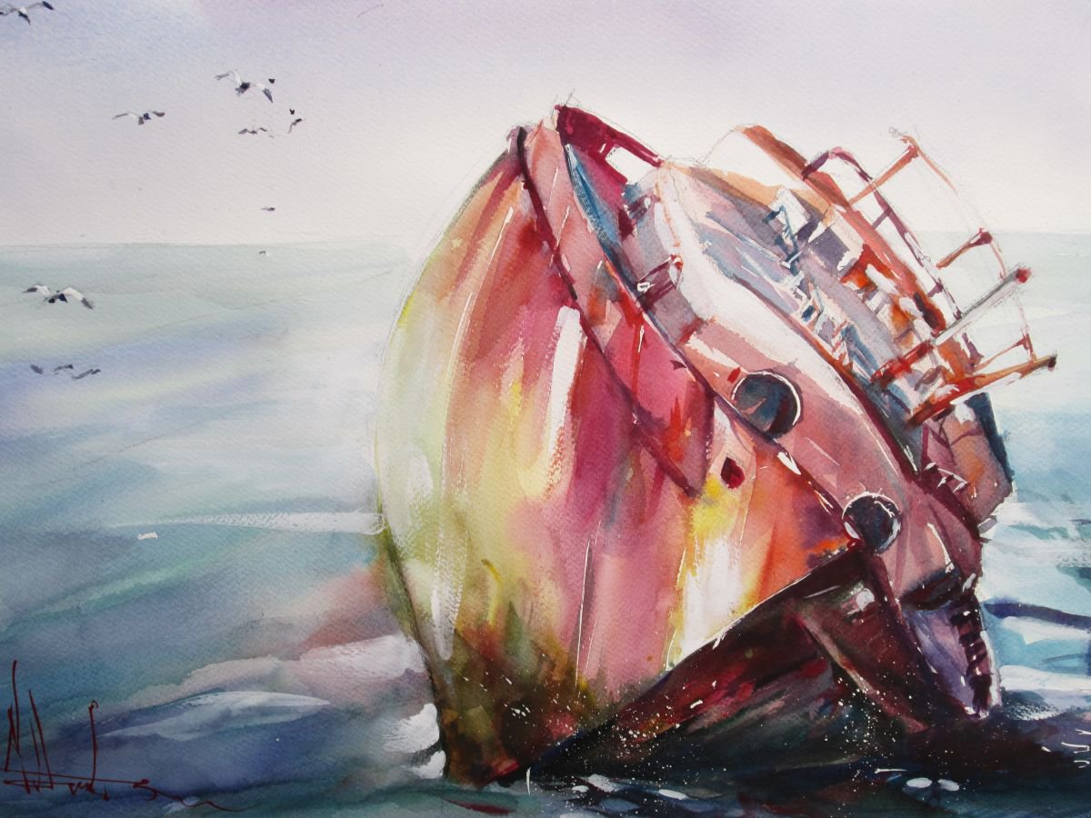The wreck by RADU DUMITRESCU