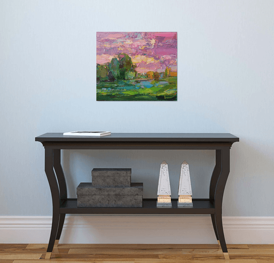 LANDSCAPE WITH STEEPLE