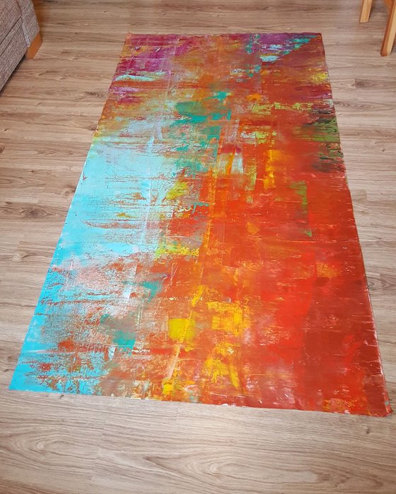 Fata Morgana - XXL 200 x 100 cm abstract painting