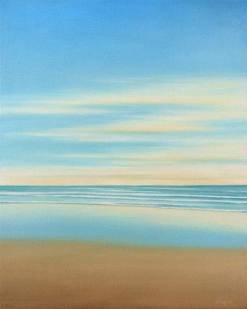 Warm Sand - Blue Sky Seascape by Suzanne Vaughan