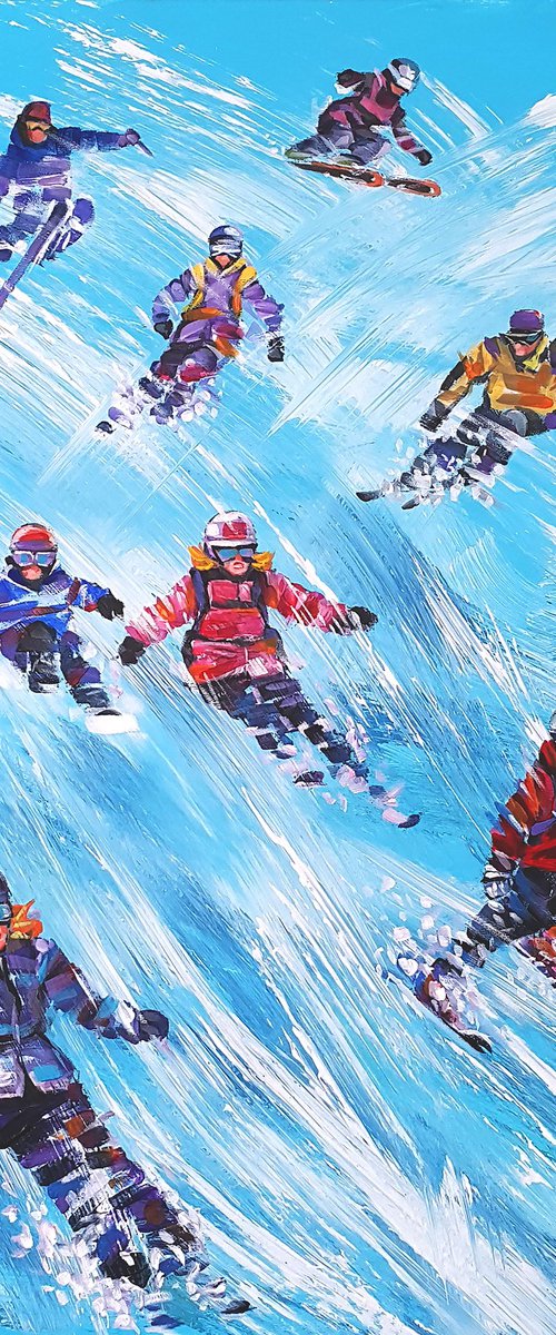 Ski Competition | Skiers by Trayko Popov