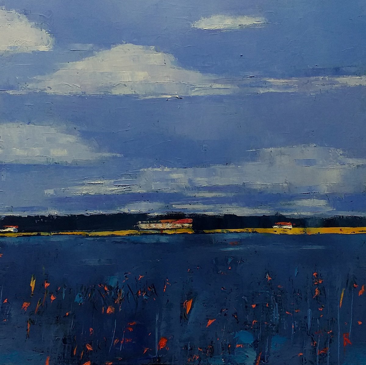 Blue Landscape 1 by Kestutis Jauniskis