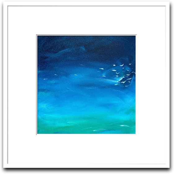 Abstract Seascape With Birds