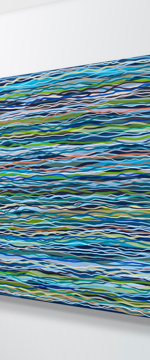 Splash- 152 x 92cm acrylic on canvas by George Hall