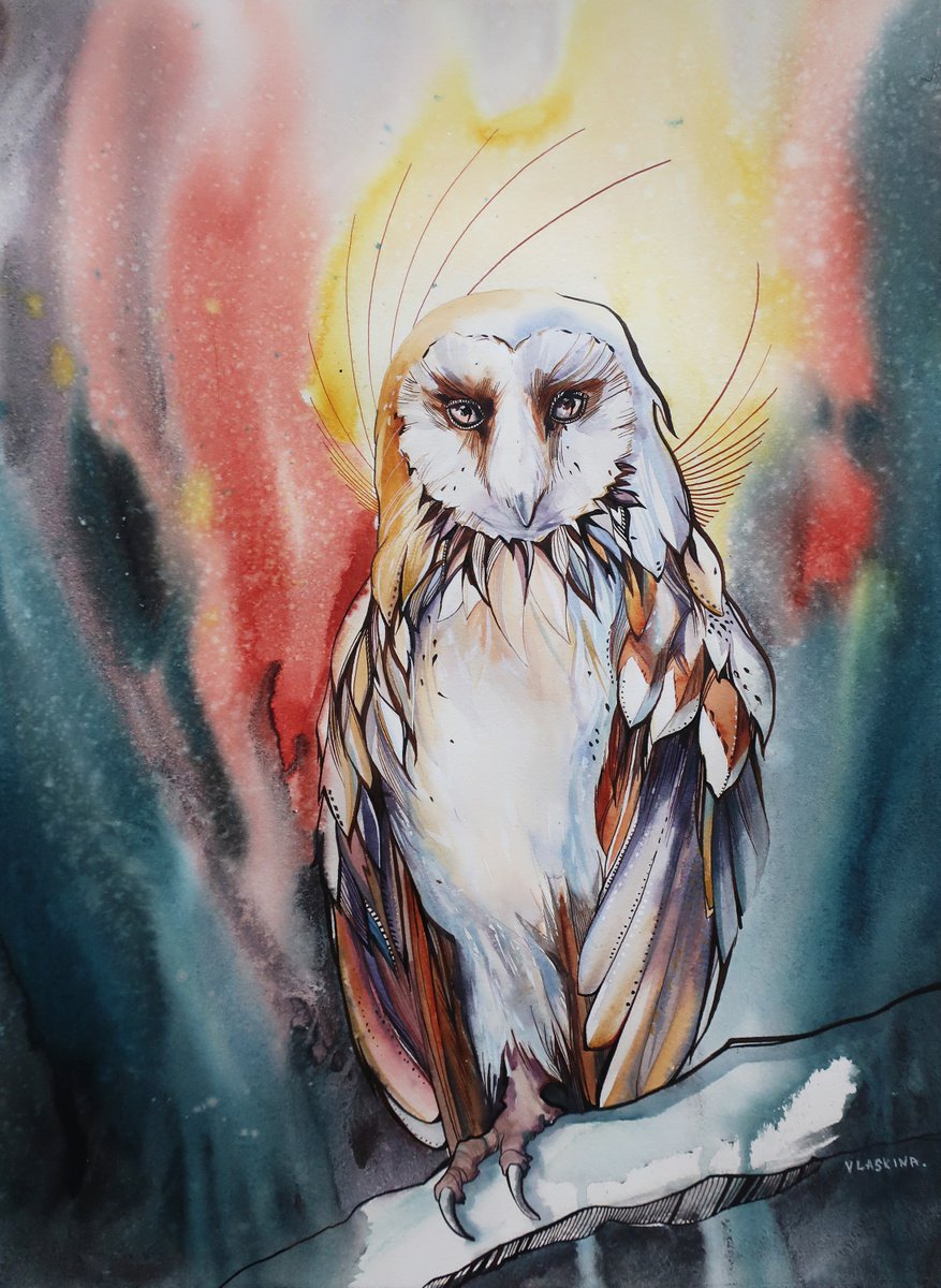 Owl by Alla Vlaskina