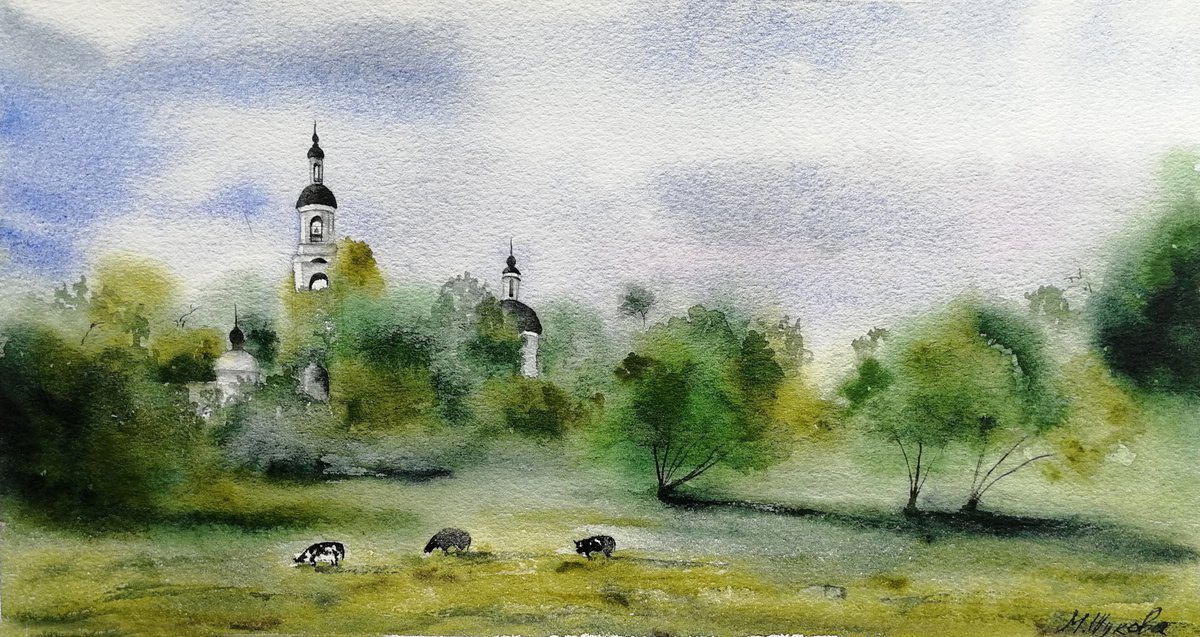 Church painting by Marina Zhukova