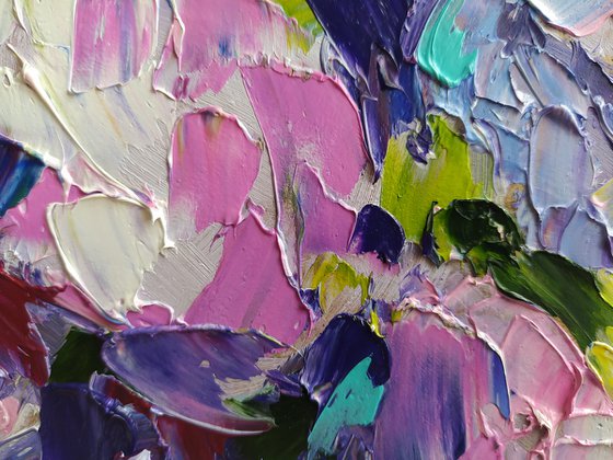 Spring inspiration - oil painting, lilac, lilac bouquet, flowers, flowers oil painting, lilac flowers, gift for wedding, spring