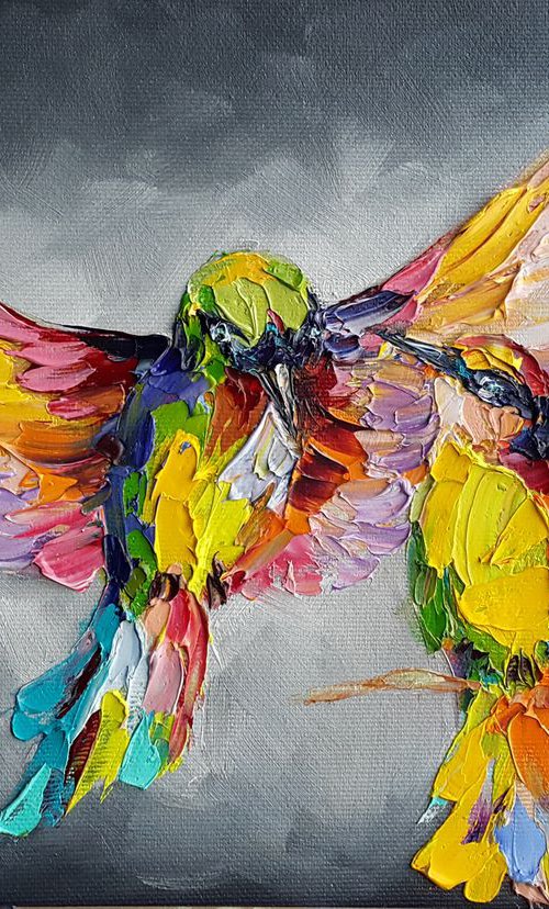 Fly with me - oil painting by Anastasia Kozorez