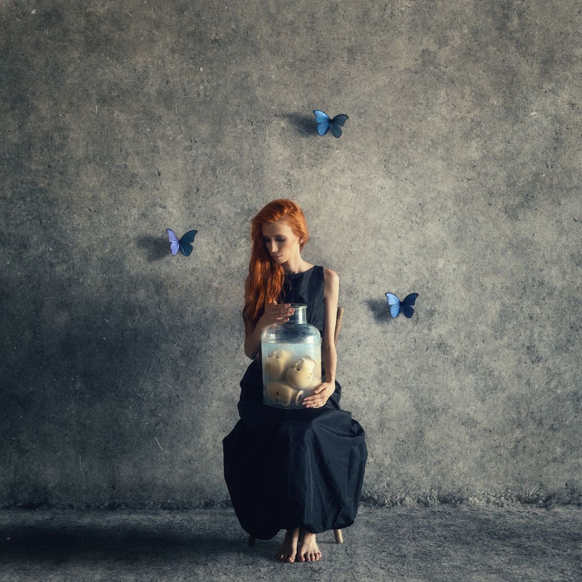 Photorealistic Photograph , Lost Souls I. By Peter Zelei, 38 X 38, Artwork For Sale On Artfinder