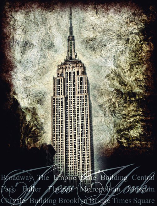 Empire State/XL large original artwork by Javier Diaz