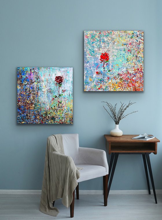 A wildflower in Love - Diptych