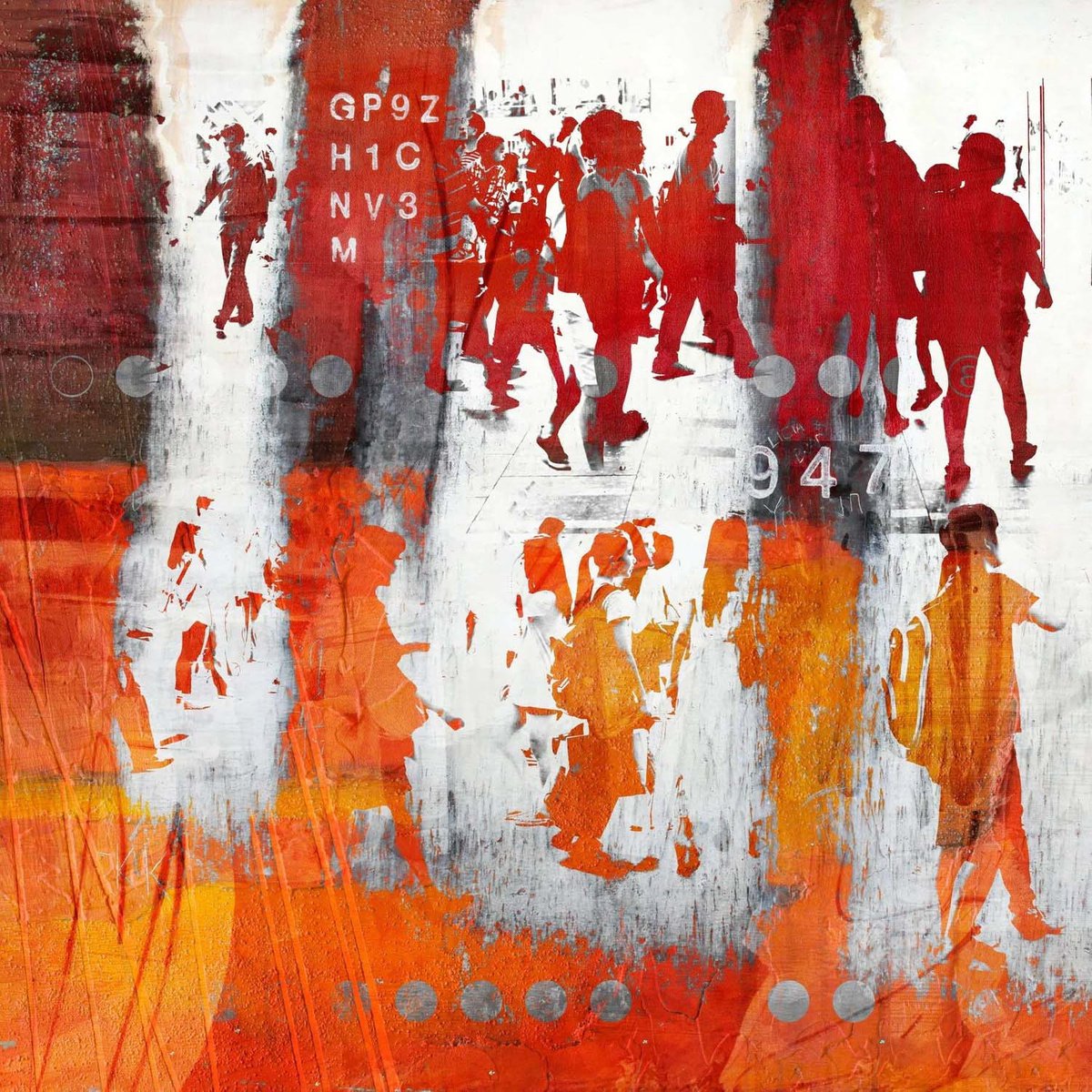 Abstract Photograph , Human Crowd Vi By Sven Pfrommer, 47 X 47, Artwork For Sale On Artfinder