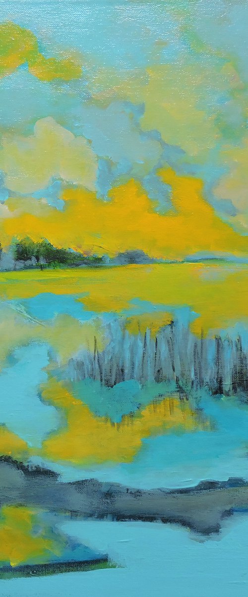 Yellow Sunset by Veta  Barker