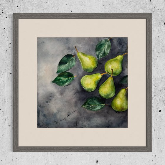 Through the Wall: Green Pears 3