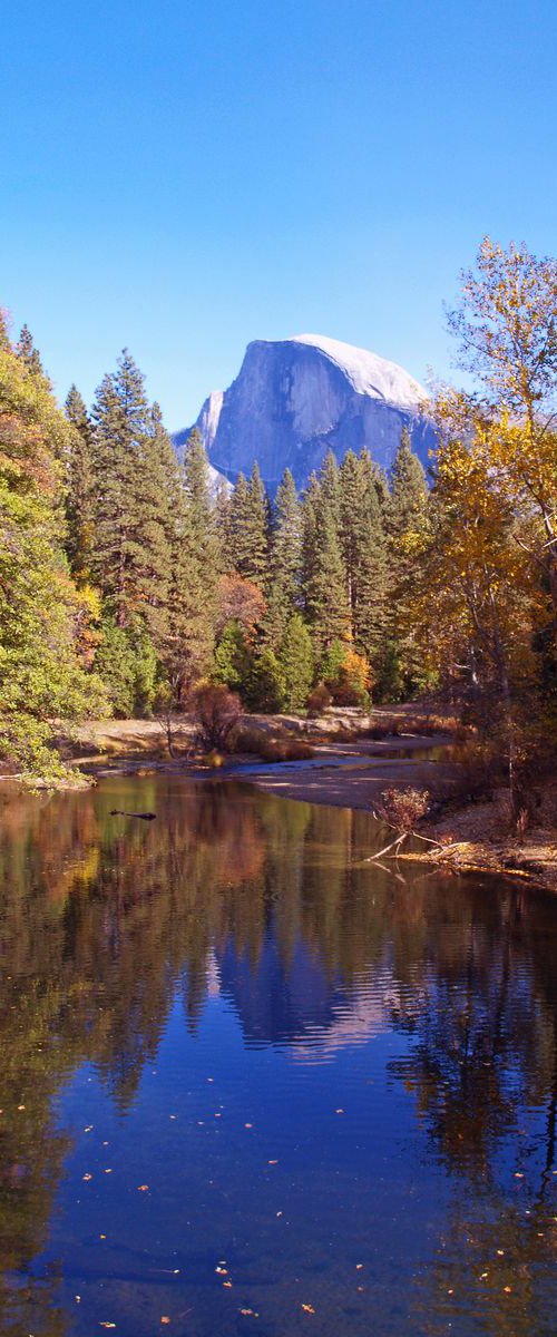 Half Dome and the Merced River by Alex Cassels