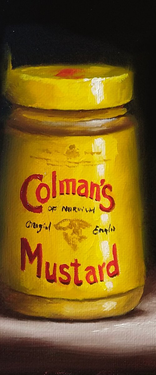 Jar of mustard by Jane Palmer Art