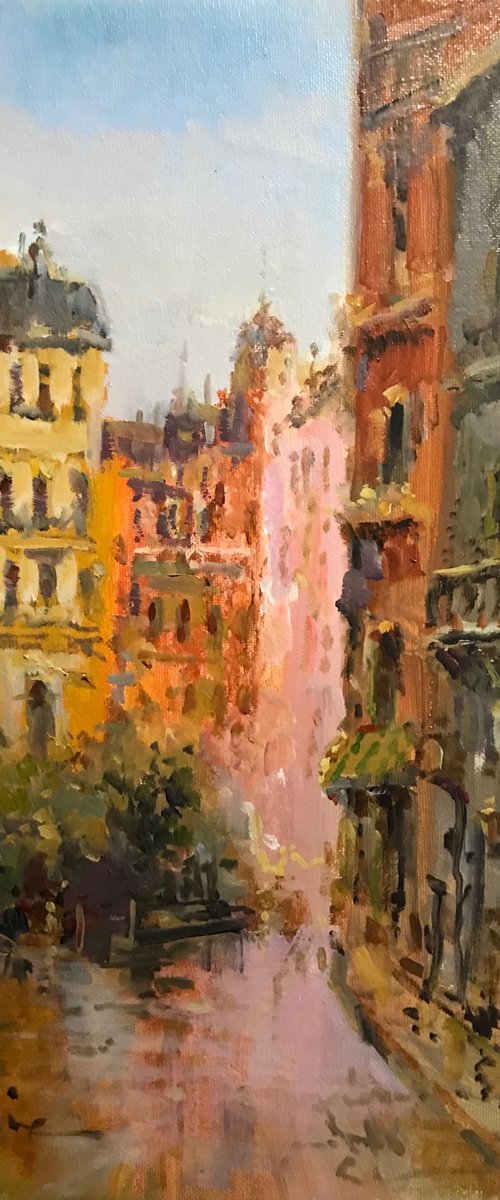 Paris Street Scene by W. Eddie