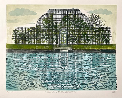 The Palm House Reflected by Alison  Headley