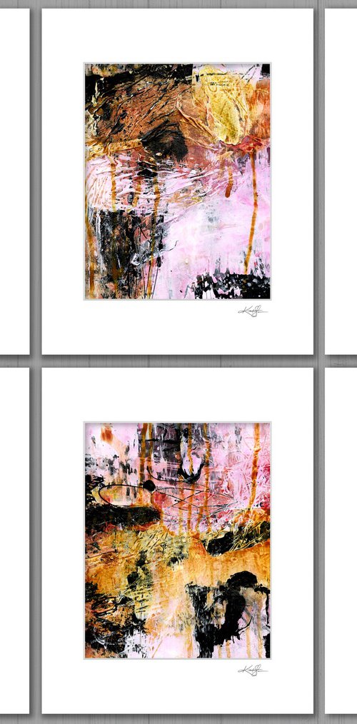 Urban Speak Collection 2 - 6 Abstract Paintings by Kathy Morton Stanion