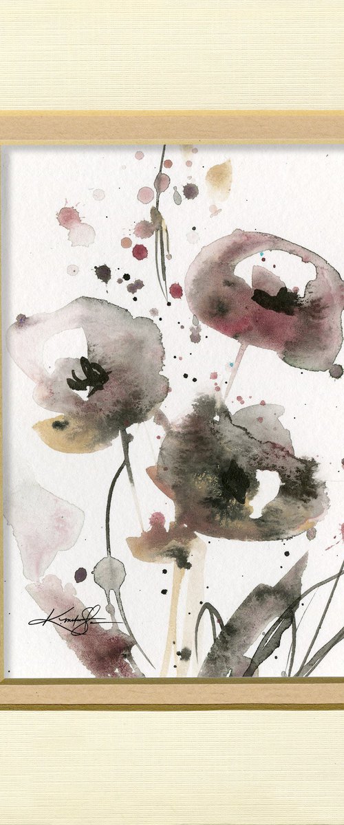 Petite Impressions 5 - Flower Painting by Kathy Morton Stanion by Kathy Morton Stanion