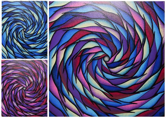 Colorful spirals serie 4