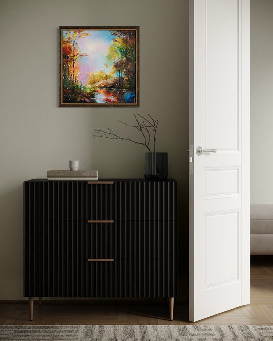 Fall forest (framed)