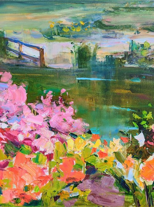 Summer impressions . Azalea by Helen Shukina