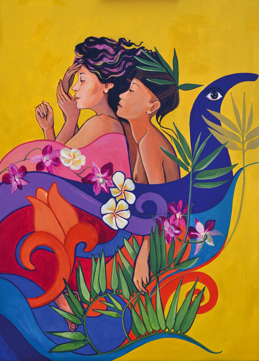  Follow The Wave By Tetiana Cherevan, 16 X 24, Artwork For Sale On Artfinder
