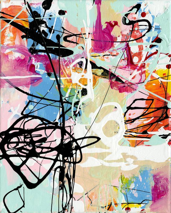 Feeling Happiness 4 - Abstract Painting by Kathy Morton Stanion