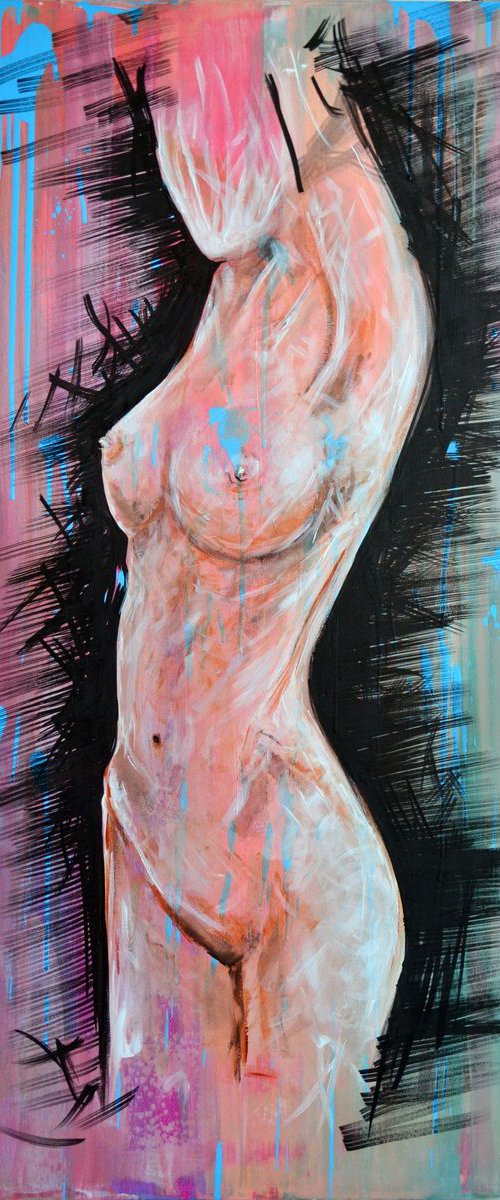 I Feel So Good - Original Painting on Extra Large Deep Edge Canvas Ready To Hang by Jakub DK - JAKUB D KRZEWNIAK