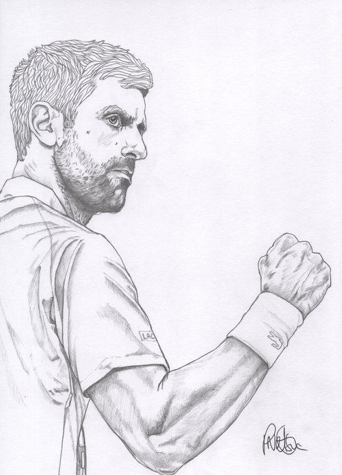 Tennis Novak Djokovic by Paul Nelson-Esch