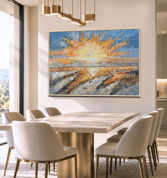 Radiant Gold Sunset