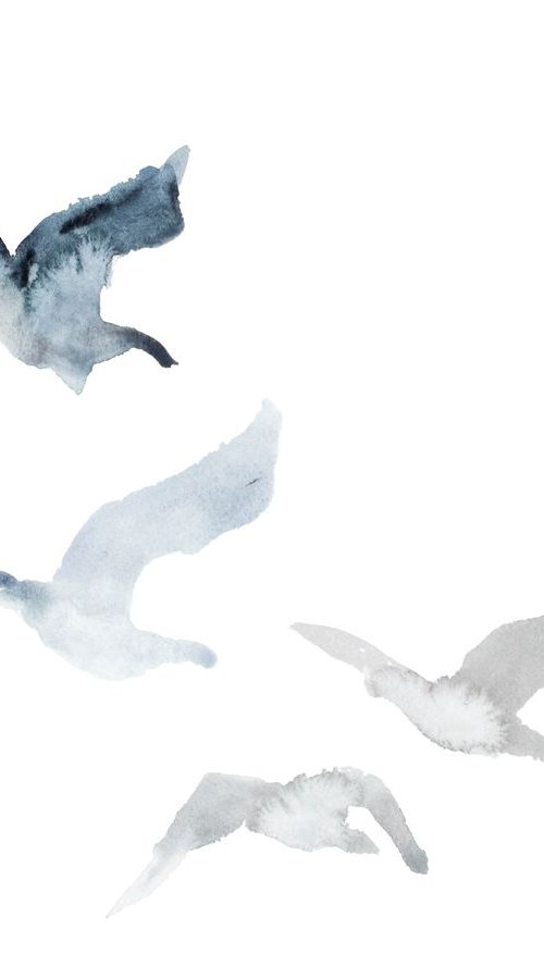 Winter Geese No. 3 by Elizabeth Becker