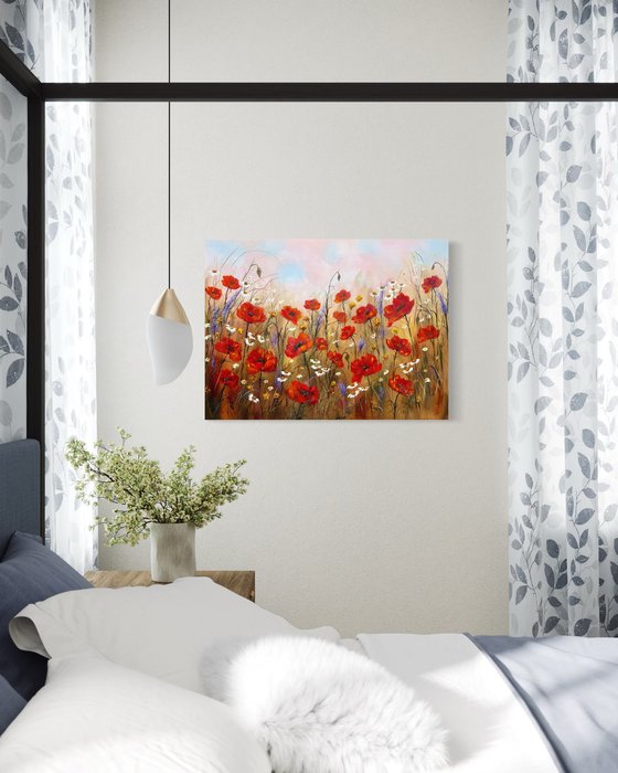 Romance and Red flowers