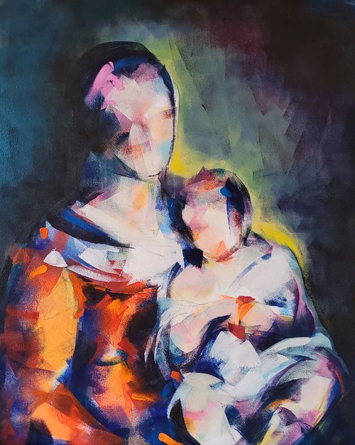Madonna and child 8 by Marina Del Pozo